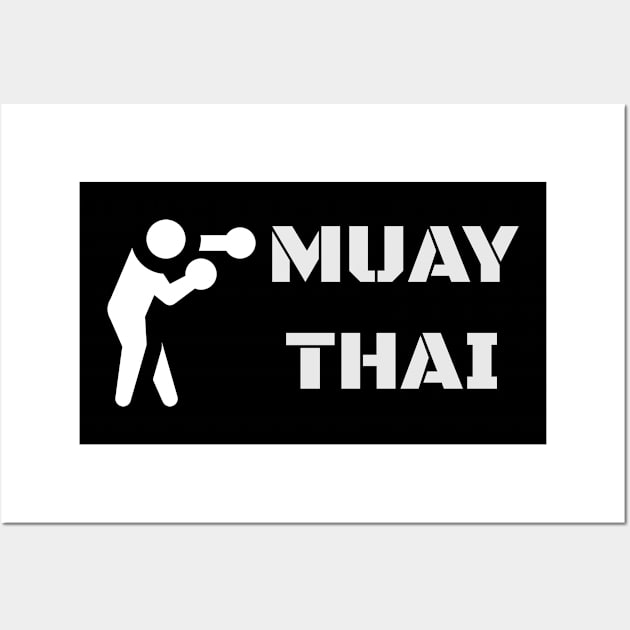 Muay thai t-shirt Wall Art by SunArt-shop